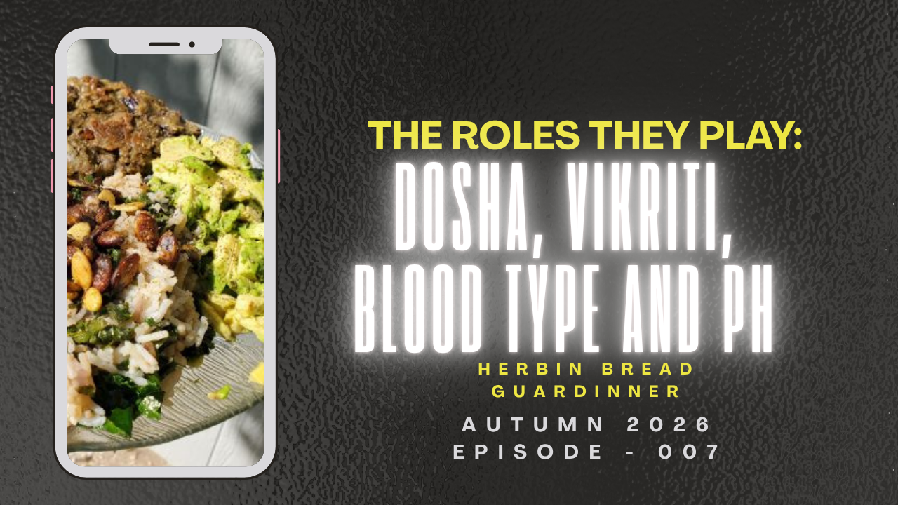 The Roles They Play: Dosha, Vikriti, Blood Type & pH! workshop
